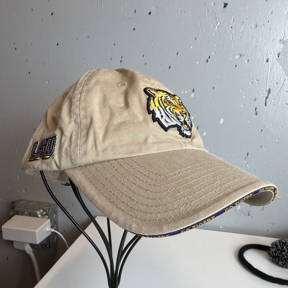 Lsu Tigers Team Starter Embroidered Adjustable Tan Hat
